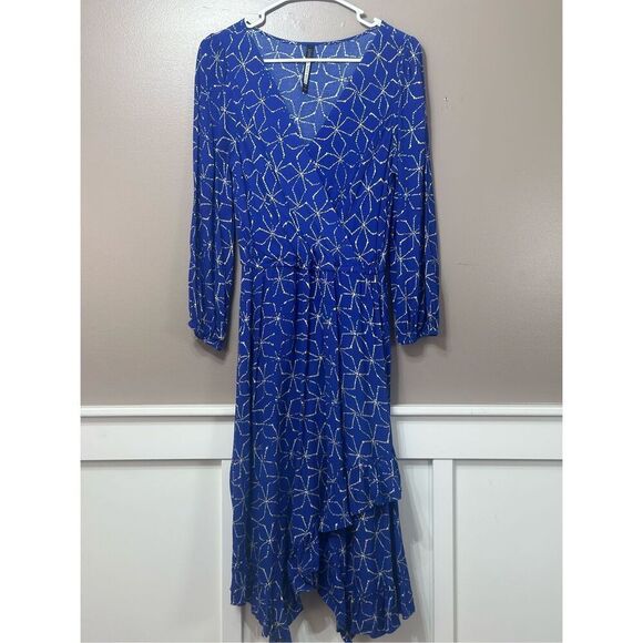Plenty by Tracy Reese Anthropologie Aleah Faux Wrap Long Sleeve Flowy Dress S - Picture 2 of 12